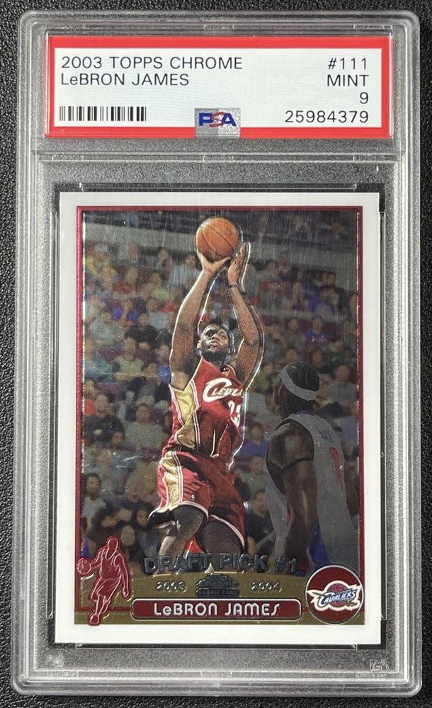 【値下げ可】Lebron James  2003 TOPPS CHROME LeBron James 2003 Topps Chrome Refractor Rookie Card #111