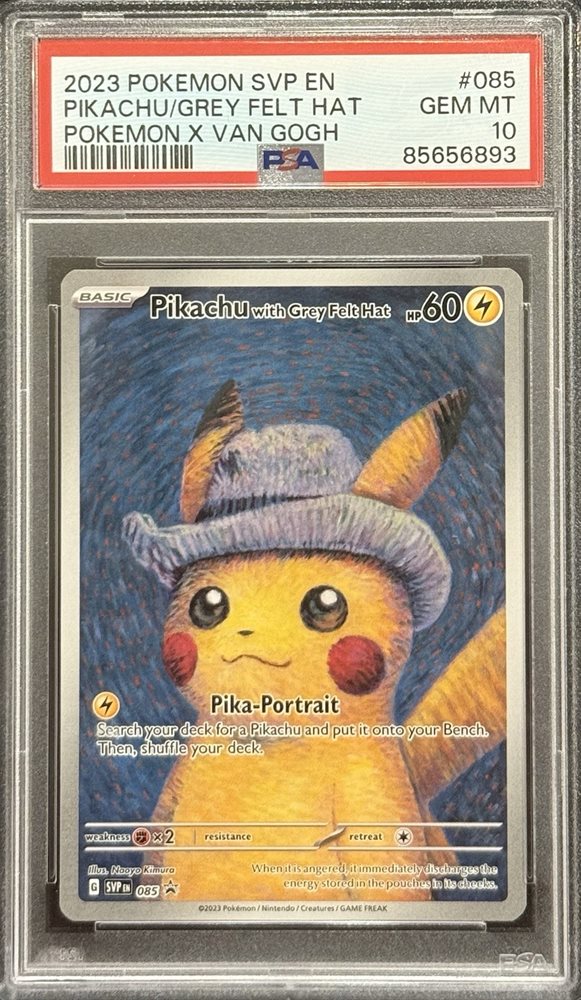 ゴッホピカチュウ with Gray Felt Hat Pikachu with Grey Felt Hat | eBay