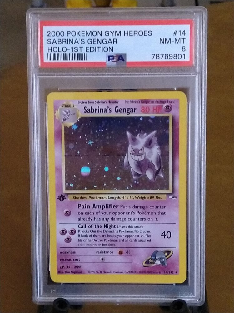fake golden pokemon cards Gengar Pokemon Card Credit Card Skin – Anime Town Creations main image 1