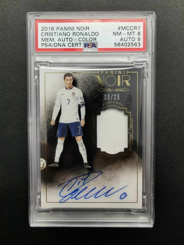 PANINI ロナウド CRISTIANO RONALDO カード TOPPS PANINI NOIR SOCCER