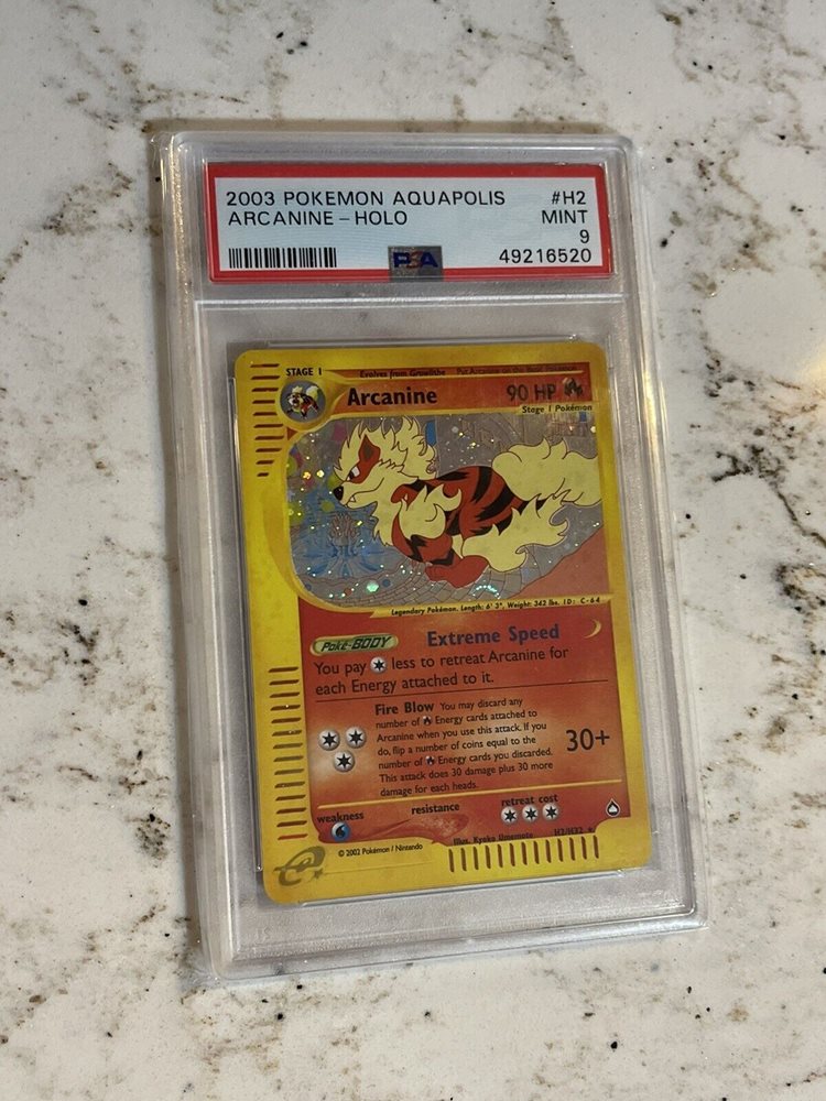 Auction Prices Realized Tcg Cards 2003 POKEMON AQUAPOLIS Arcanine-Holo