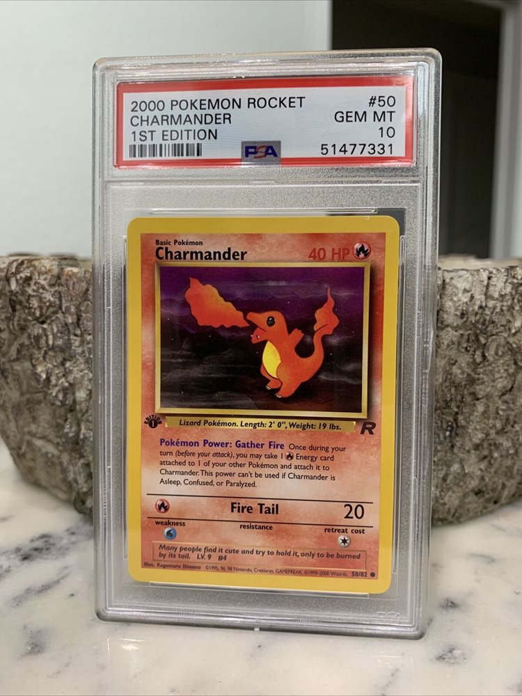Auction Prices Realized Tcg Cards 2000 Pokemon Rocket Charmander 1st