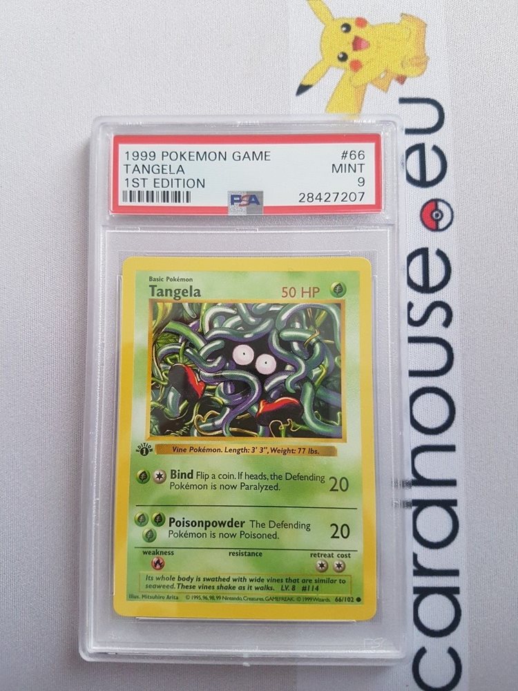 Tangela 66//102 shadowless pokemon card Base set