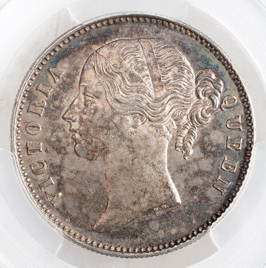 1840(M), India (British), Queen Victoria. Silver Rupee Coin. SW