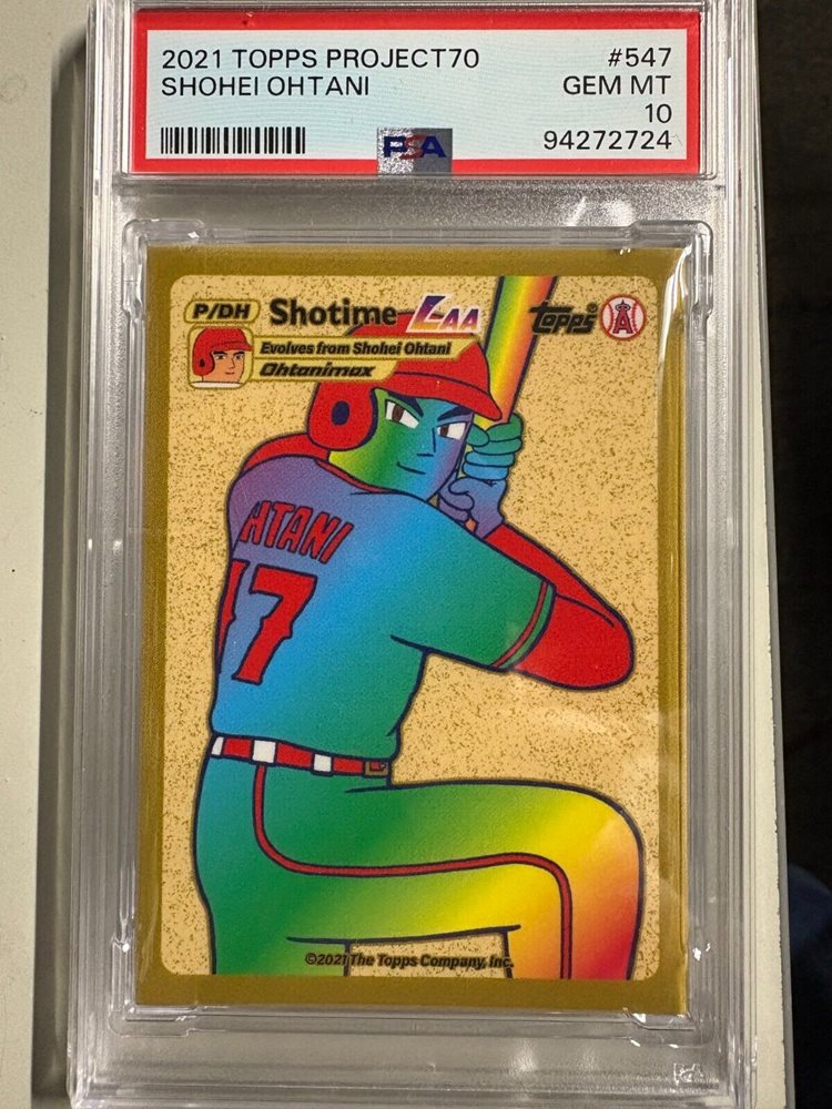 topps2021 Project70 イチロー　PSA10 2021 Topps Project 70 Shohei Ohtani Mister Cartoon #493 PSA