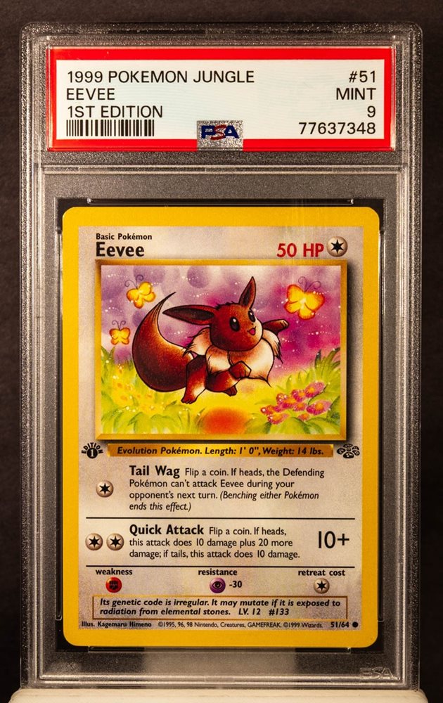 Auction Prices Realized Tcg Cards 1999 POKEMON JUNGLE Eevee