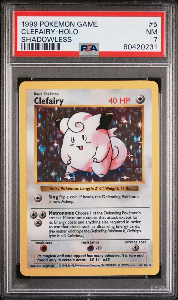 Auction Prices Realized Tcg Cards 1999 POKEMON GAME Clefairy