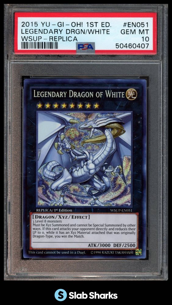遊戯王 legendary dragon of white 伝説の白き龍　psa Auction Prices Realized Tcg Cards 2015 YU-GI-OH! WORLD SUPERSTARS