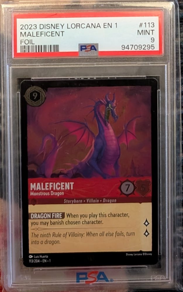 PSA10マレフィセント Foil Auction Prices Realized Tcg Cards 2023 DISNEY LORCANA EN 1