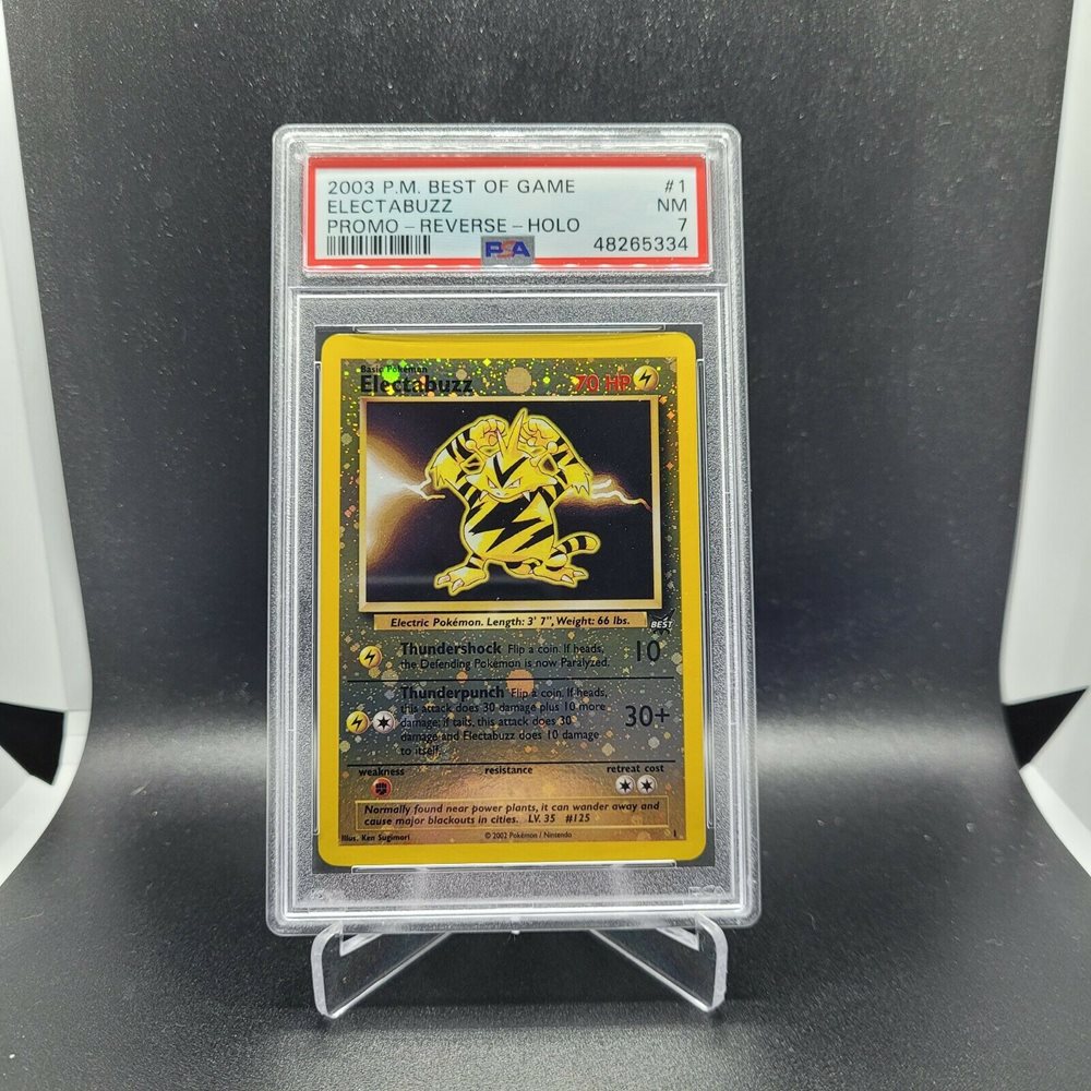 PSA 7 Electabuzz # 1 WINNER Best of Game REVERSE HOLO P