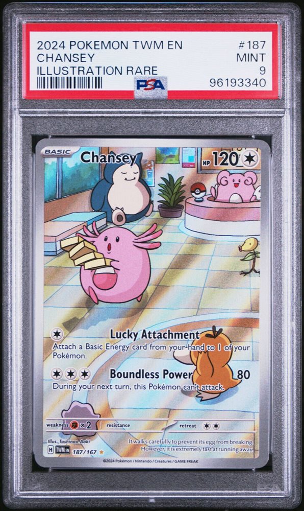 1995 ポケモンカード PSA9 ラッキー Chansey カードダス トップ