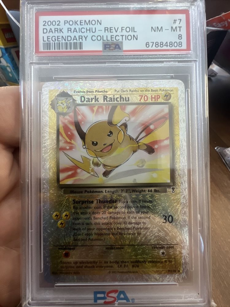 dark raichu pokemon card eBay Auction Item 115692970286 TCG Cards 2002 Legendary Collection Team Rocket Singles Dark Raichu Team Rocket Heroes