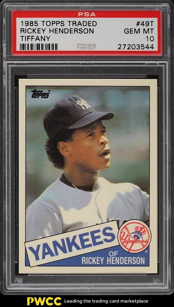 1985 Topps Traded #49 T Rickey Henderson 8 - NM/MT