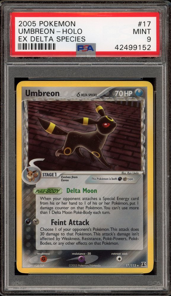 ブラッキー　デルタ種　umbreon ホロンの研究塔 2005 psa8 Auction Prices Realized Tcg Cards 2005 POKEMON EX DELTA
