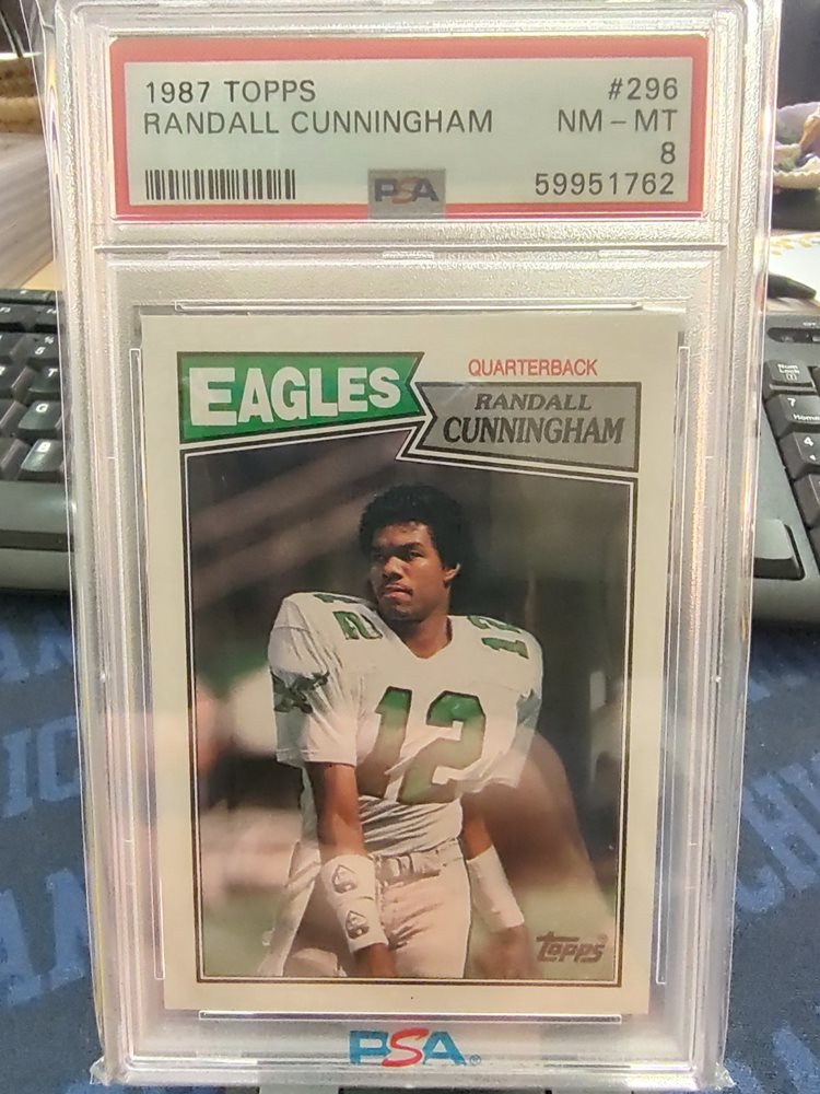 1987 Topps Randall Cunningham #296 Nm-Mt 8 back