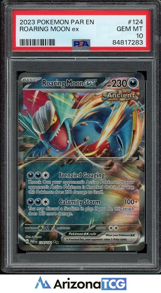 【PSA10】トドロクツキex/PARADOXRIFTRoaring Moon Roaring Moon EX Paradox Rift Pokemon Card | Pikawiz