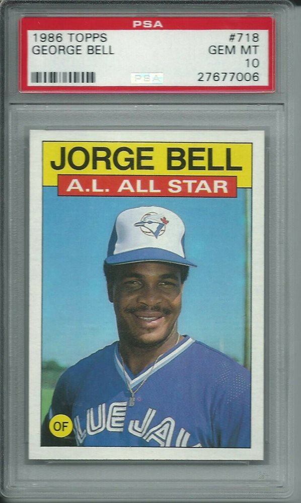 Auction Prices Realized Baseball Cards 1986 Topps Bell