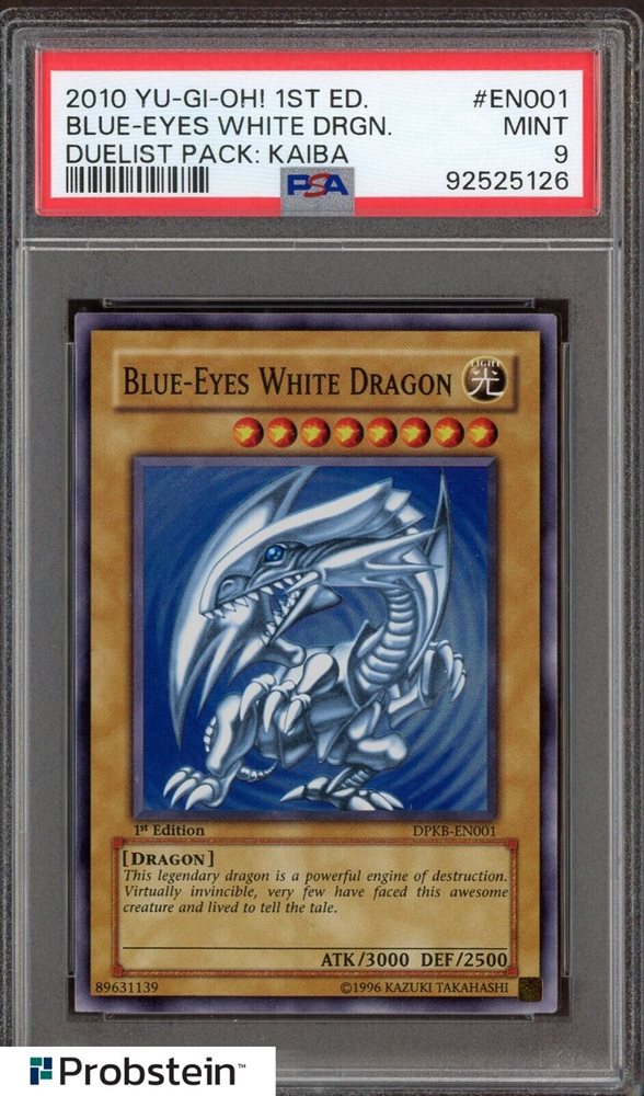 ブルーアイズ・ホワイト・ドラゴン PSA 8 DPKB-EN001 Auction Prices Realized Tcg Cards 2010 YU-GI-OH! DUELIST