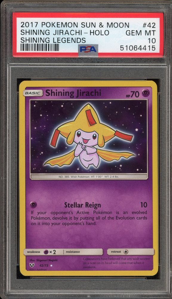 【PSA10】ひかるジラーチ/Shining Jirach Auction Prices Realized Tcg Cards 2017 POKEMON SUN & MOON