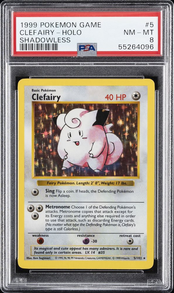 Auction Prices Realized Tcg Cards 1999 POKEMON GAME Clefairy