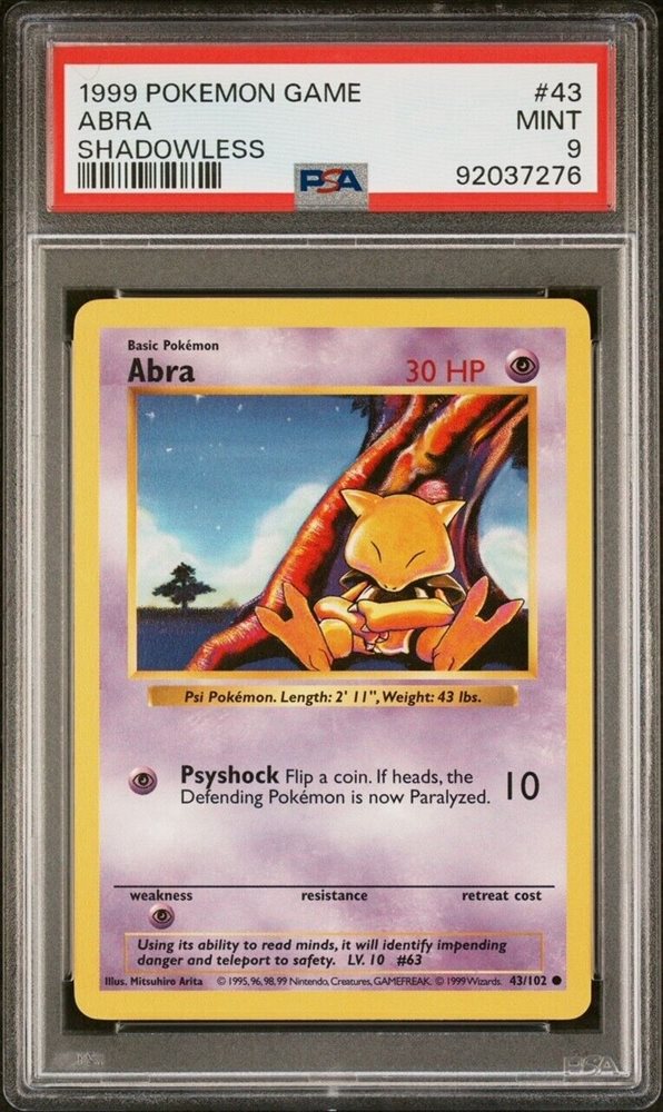 ポケモンカードゲーム Abra 1st edition shadow less Abra 043/102 Base Set (Shadowless) Regular for sale online