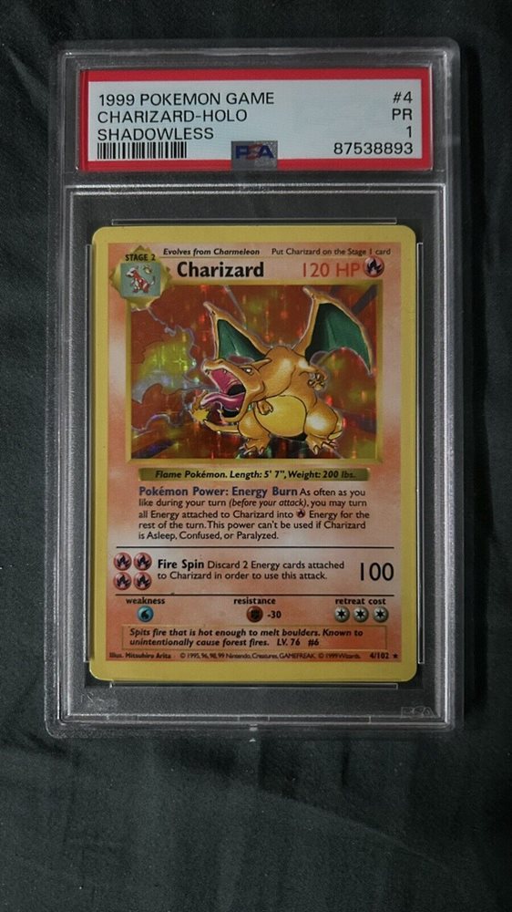 first edition charizard pokemon card shadowless 1999 WOTC Pokemon Base Set Unopened Shadowless Blister Pack Charizard –  Baseball Card Exchange main image 0