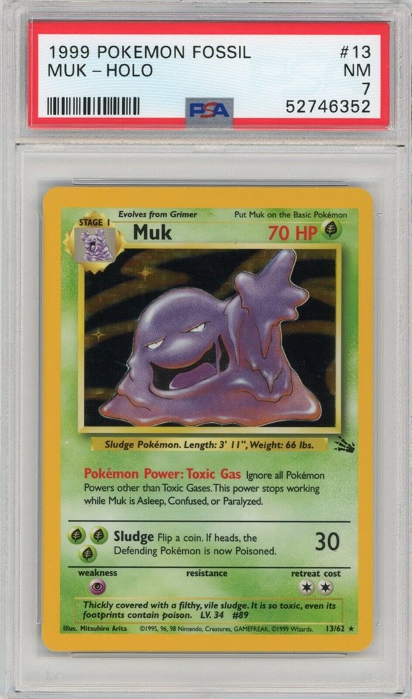 Details about Muk Holo Fossil 13/62 1999 holo pokemon card holofoil holographic Details about Muk Holo Fossil 13/62 1999 holo pokemon card holofoil holographic