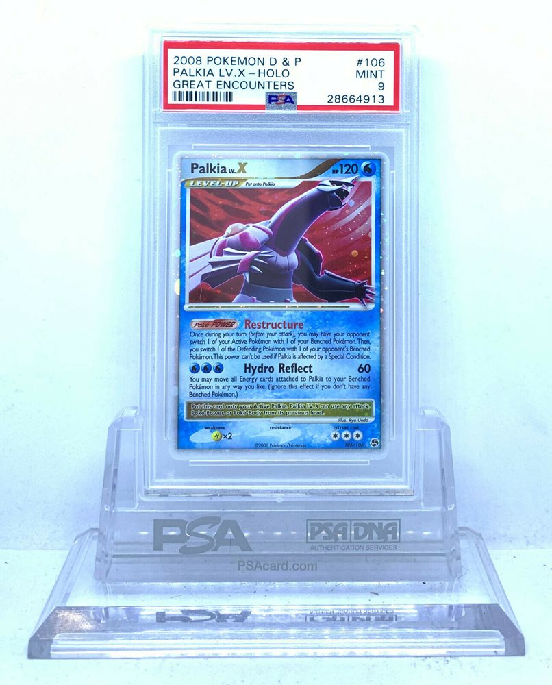 Auction Prices Realized Tcg Cards 08 Pokemon Diamond Pearl Great Encounters Palkia Lv X Holo
