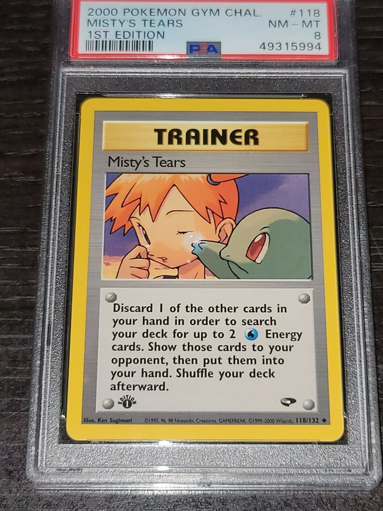 Auction Prices Realized Tcg Cards 2000 Pokemon Gym Challenge Misty's Tears  1ST EDITION