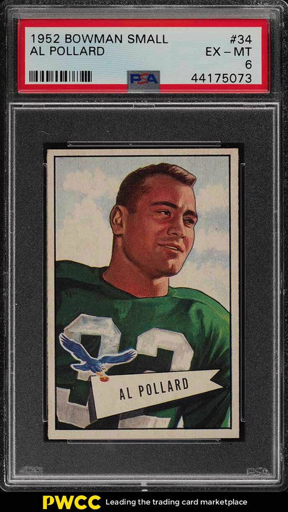 Auction Prices Realized Football Cards 1952 Bowman Small AL Pollard
