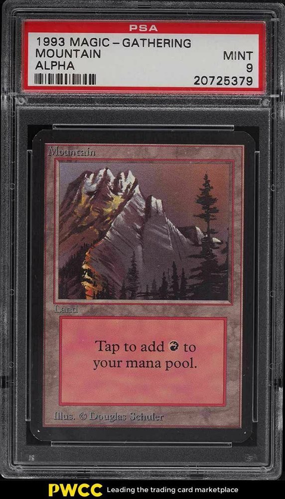 マジック：ザ・ギャザリング Magic: The Gathering Mountain PSA9 Auction Prices Realized Tcg Cards 1993 MAGIC THE GATHERING