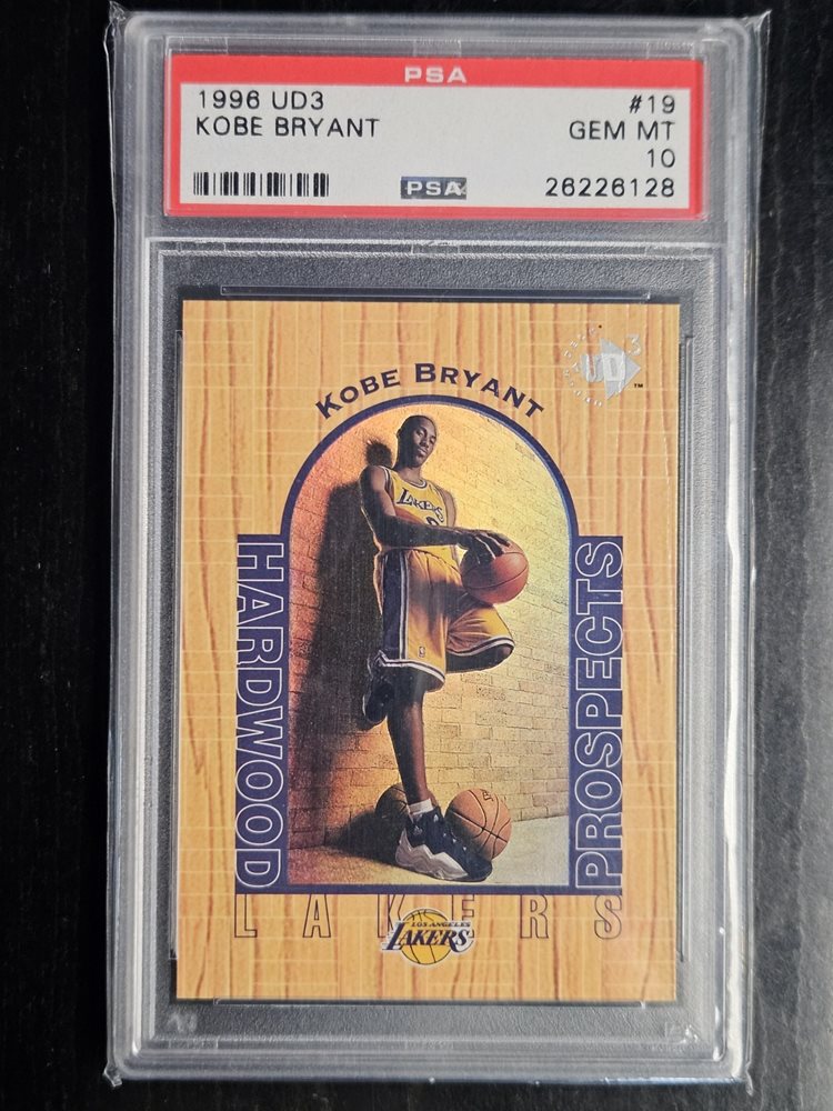 Kobe Bryant カード、Rookie, UD Hardwood Kobe Bryant 1996 Upper Deck UD3 #19 Hardwood Prospects Price