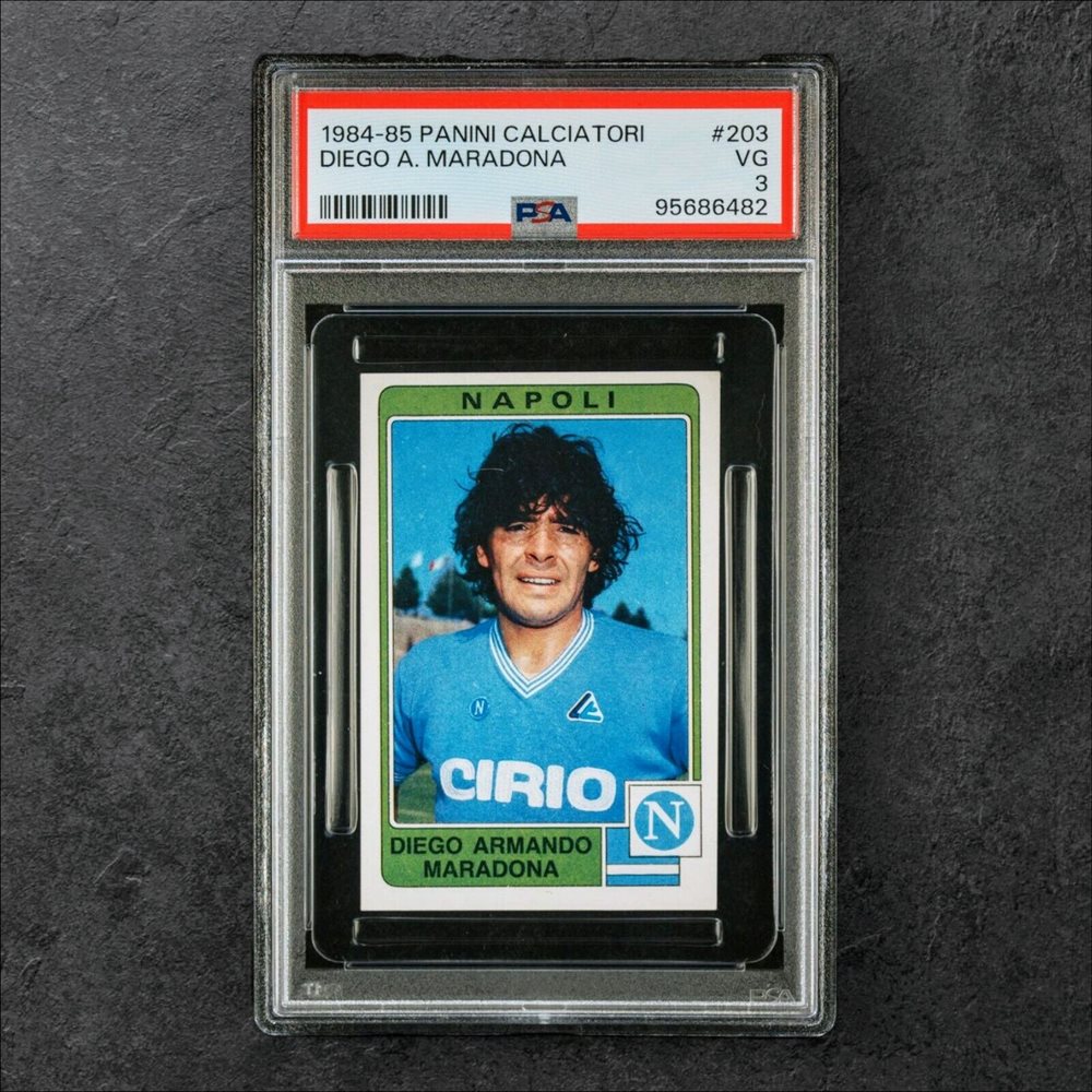 Figurine Panini 1984-85 N°203 – Diego Maradona (Naples) – REC/RECOVERED