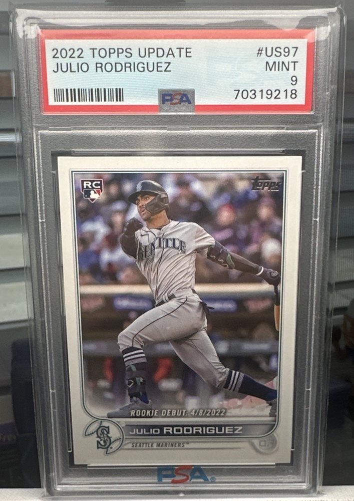 【超希少_PSA10】Julio Rodriguez_RCカード_1桁シリアル Auction Prices Realized Baseball Cards 2022 TOPPS UPDATE
