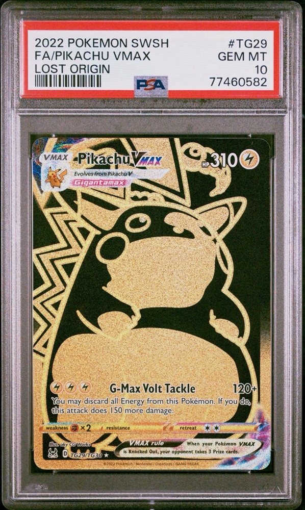 【PSA10・Auto】Pikachu VMAX Signed by Ash PSA 10 Gem Mint Pokemon Lost Origin PIkachu VMAX Full Art