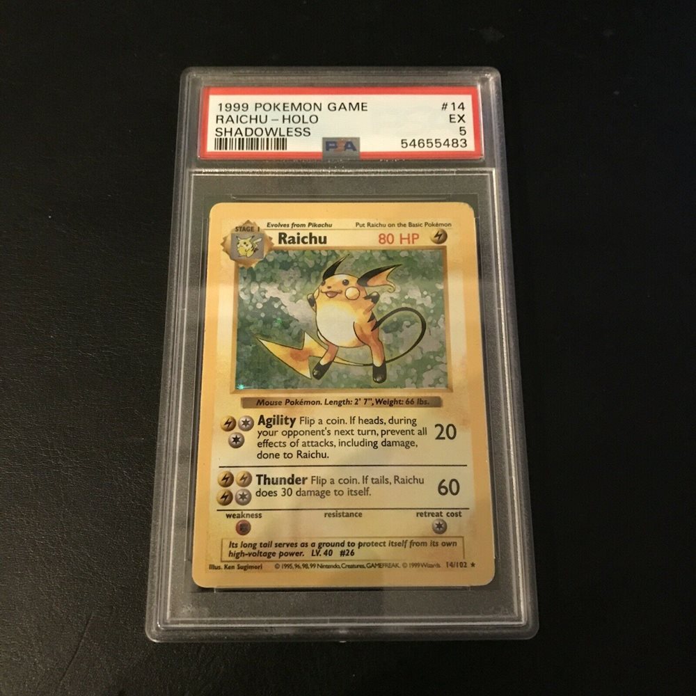 Auction Prices Realized Tcg Cards 1999 Pokemon Game Raichu-Holo SHADOWLESS