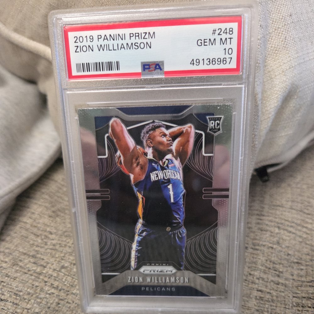 2019-20 Panini Zion Williamson Prizm Rookie Card RC PSA 10