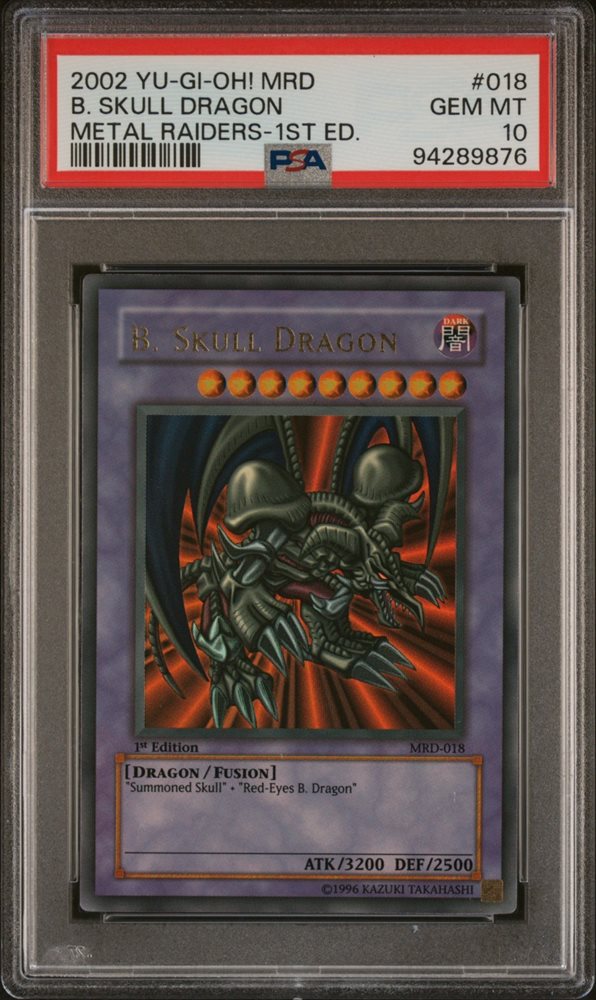 PSA9 遊戯王　旧アジア版　MRD-018 B. SKULL DRAGON Yu-Gi-Oh! B . Skull Dragon MRD-018 1st Edition Ultra Rare Asian