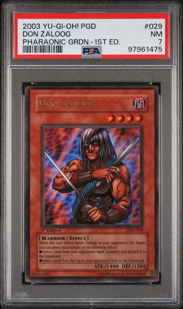 DON ZALOOG 首領ザルーグ PGD-029 Yugioh Don Zaloog Pharaonic Guardian PGD-029 1st Edition