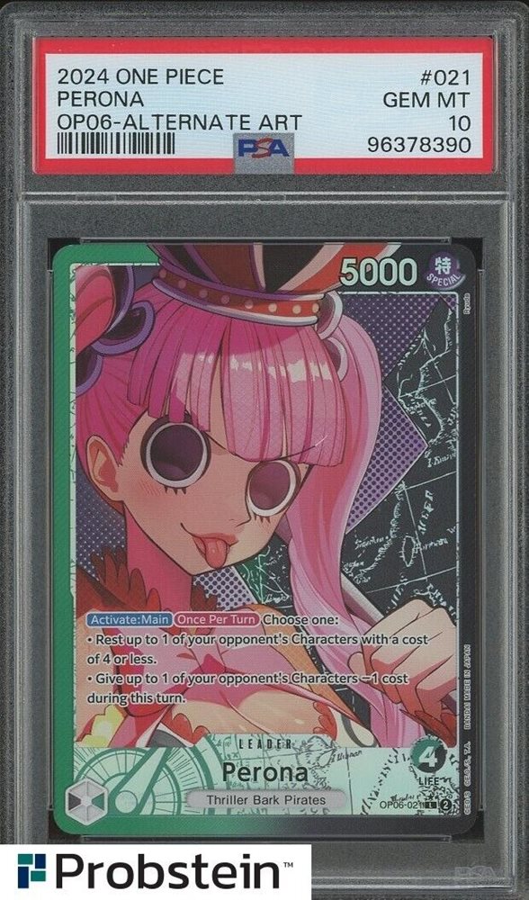 【PSA10】EXTRA BOOSTER PERONA SPECIAL 金文字 Auction Prices Realized Tcg Cards 2024 ONE PIECE OP06-WINGS