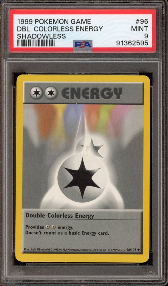 Auction Prices Realized Tcg Cards 1999 POKEMON GAME Double
