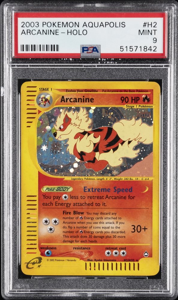 PSA6 英語版　ウインディ Aquapolis Arcanine H2 eBay Auction Item 306136788143 Tcg Cards 2003 Pokemon Aquapolis