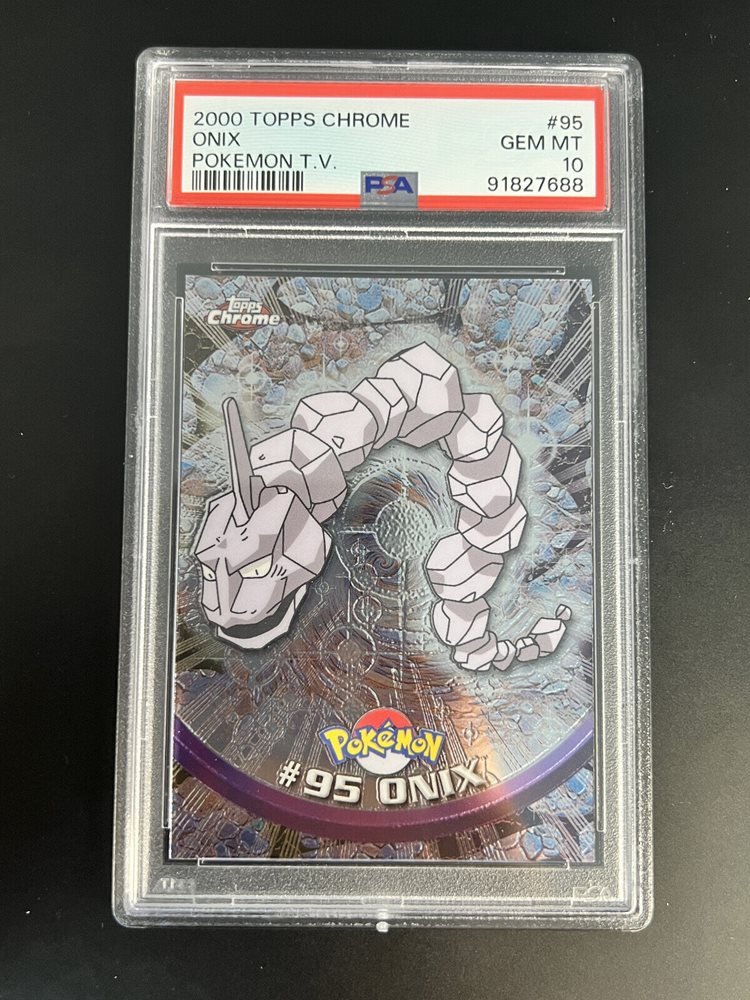 Auction Prices Realized Tcg Cards 2000 TOPPS CHROME POKEMON T.V. Onix