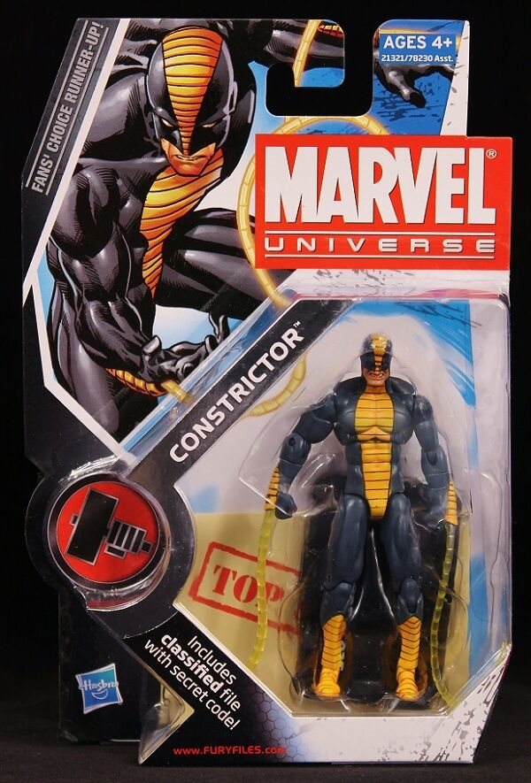 CONSTRICTOR Marvel Universe Fans Choice 4/" inch Action Figure #25 Hasbro 2010