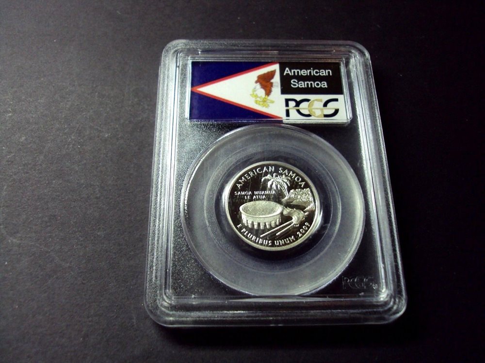 2009 S 25C Silver American Samoa Quarter PCGS PR69DCAM