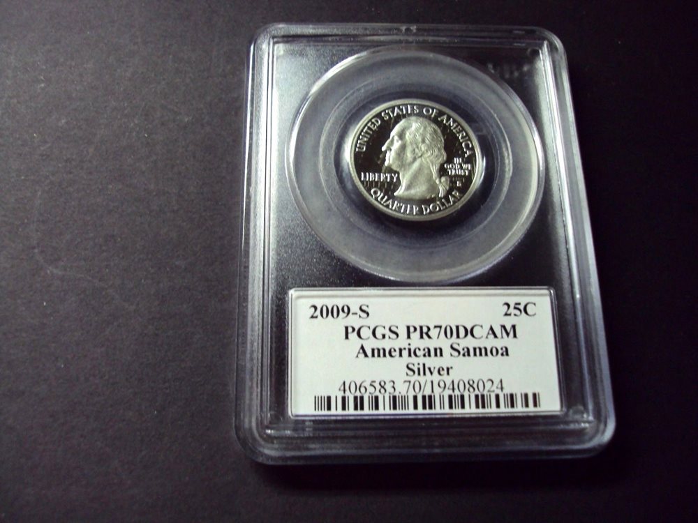 2009 S 25C Silver American Samoa Quarter PCGS PR69DCAM