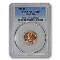 1c Memorial Penny 1960-D Small Date ICG MS67 RD Red Lincoln Cent
