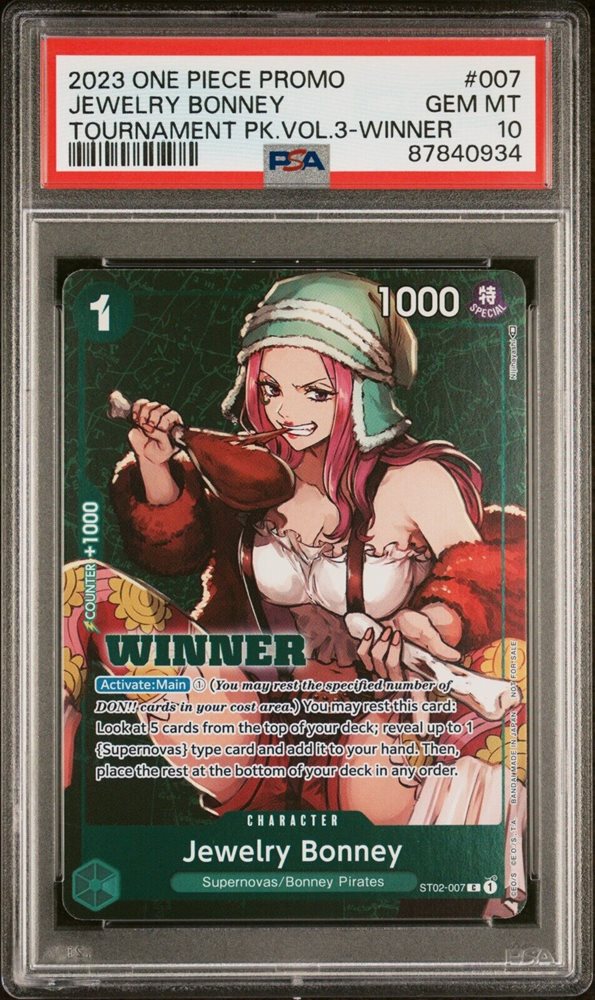 Auction Prices Realized Tcg Cards 2023 ONE PIECE PROMOS Jewelry Bonney