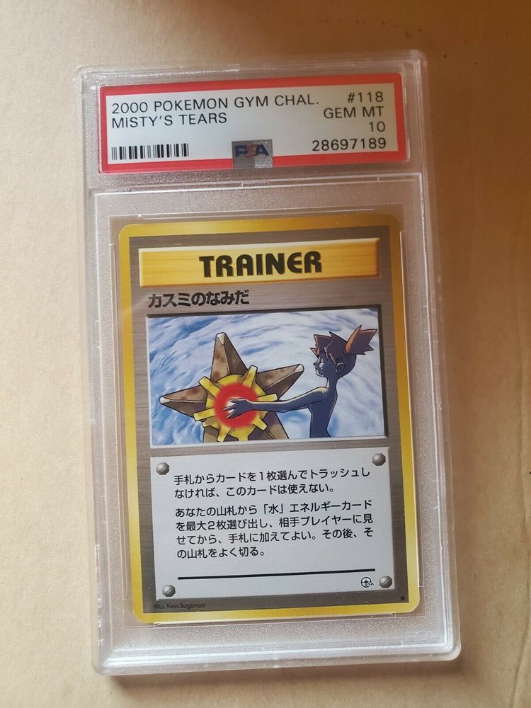 Auction Prices Realized Tcg Cards 2000 Pokemon Gym Challenge Misty's Tears