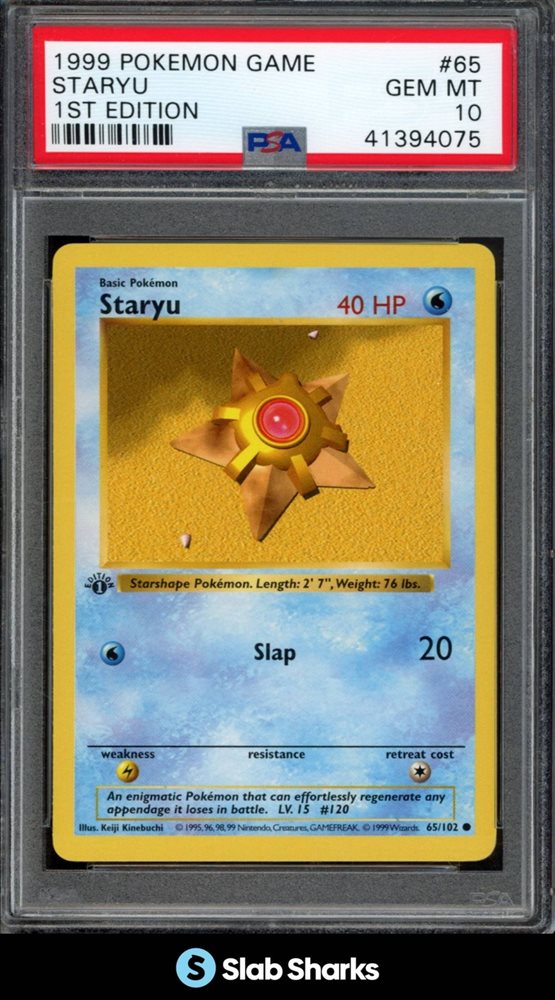 Auction Prices Realized Tcg Cards 1999 POKEMON GAME Staryu